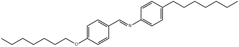 4-HEPTYLOXYBENZYLIDENE 4-HEPTYLANILINE Structural