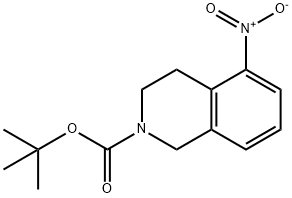 5-NITRO-3,4-DIHYDRO-1H-ISOQUINOLINE-2-CARBOXYLIC ACID TERT-BUTYL ESTER Structural