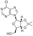 6-Chloro-9-beta-D-(2,3-isopropylidene)ribofuranosylpurine Structural