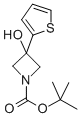 3-HYDROXY-3-THIOPHEN-2-YLAZETIDINE-1-CARBOXYLIC ACID TERT-BUTYL ESTER Structural