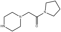 1-((PYRROLIDINE-1-CARBONYL)METHYL)PIPERAZINE Structural