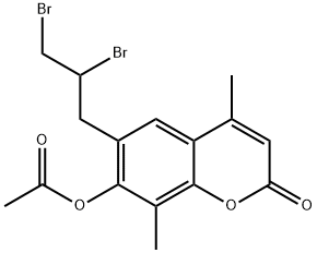 7-ACETOXY-6-(2,3-DIBROMOPROPYL)-4,8-DIMETHYLCOUMARIN