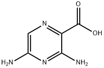 Pyrazinecarboxylic  acid,  3,5-diamino-  (9CI) Structural