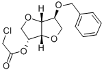 5-CHLOROACETOXY-2-BENZYLOXYISOSORBIDE Structural