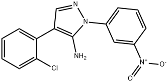 4-(2-chlorophenyl)-1-(3-nitrophenyl)-1H-pyrazol-5-ylamine