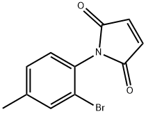 1-(2-BROMO-4-METHYL-PHENYL)-PYRROLE-2,5-DIONE Structural