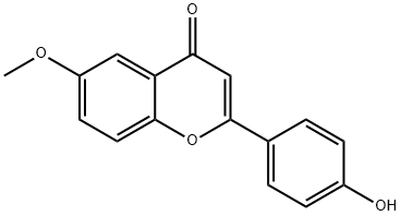 4'-HYDROXY-6-METHOXYFLAVONE Structural