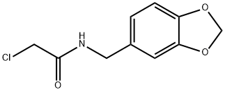 N-(1,3-BENZODIOXOL-5-YLMETHYL)-2-CHLOROACETAMIDE Structural