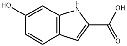 6-Hydroxyindole-2-carboxylic acid Structural