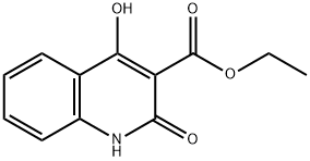 1,2-DIHYDRO-4-HYDROXY-2-OXO-3-QUINOLINECARBOXYLIC ACID ETHYL ESTER Structural