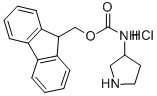 3-(N-FMOC-AMINO)PYRROLIDINE HYDROCHLORIDE Structural