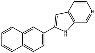 2-NAPHTHALEN-2-YL-1H-PYRROLO[2,3-C]PYRIDINE Structural