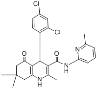 4-(2,4-dichlorophenyl)-2,7,7-trimethyl-N-(6-methyl-2-pyridinyl)-5-oxo-1,4,5,6,7,8-hexahydro-3-quinolinecarboxamide