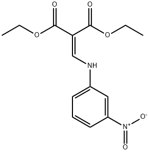 DIETHYL (3-NITROPHENYLAMINOMETHYLENE)MALONATE Structural