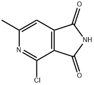 4-CHLORO-6-METHYL-2,3-DIHYDRO-1H-PYRROLO[3,4-C]PYRIDINE-1,3-DIONE Structural