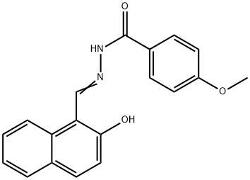 2-Hydroxy-1-naphthaldehyde p-methoxybenzoyl hydrazone Structural