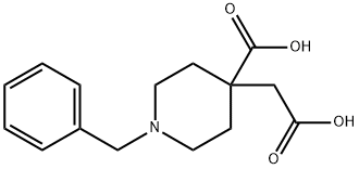 1-BENZYL-4-CARBOXYMETHYL-PIPERIDINE-4-CARBOXYLIC ACID Structural