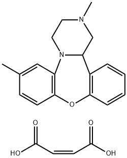 1,3,,4,14b-tetrahydro-2,7-dimethyl-2H-dibenzo[b,f]pyrazino[1,2-d][1,4]oxazepine maleate Structural