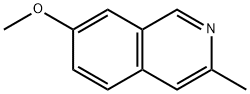 Isoquinoline, 7-methoxy-3-methyl- (9CI) Structural