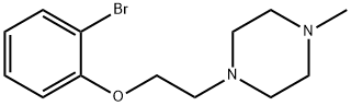 1-[2-(2-BROMOPHENOXY)ETHYL]-4-METHYLPIPERAZINE Structural