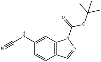 6-CYANOAMINO-INDAZOLE-1-CARBOXYLIC ACID TERT-BUTYL ESTER