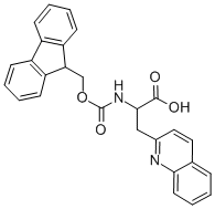 FMOC-3-(2-CHINOLYL)-DL-ALA-OH Structural