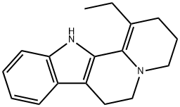 Indolo[2,3-a]quinolizine,1-ethyl-2,3,4,6,7,12-hexahydro- Structural