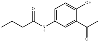 2-Acetyl-4-butyramidophenol Structural