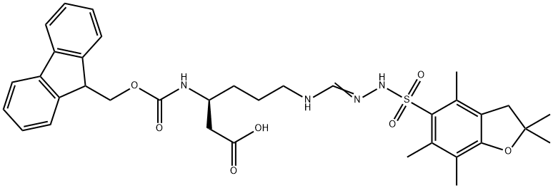 Fmoc-N-Pbf-L-HomoArginine Structural