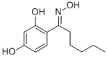 1-Hexanone, 1-(2,4-dihydroxyphenyl)-, oxime (9CI)