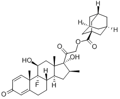 9-fluoro-11beta,17-dihydroxy-16beta-methylpregna-1,4-diene-3,20-dione 21-[tricyclo[3.3.1.13,7]dec-1-ylformate]  