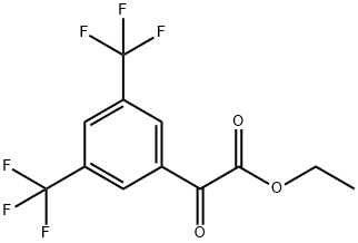 ETHYL 2-[3,5-BIS(TRIFLUOROMETHYL)PHENYL]-2-OXOACETATE Structural