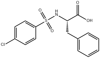 2-([(4-CHLOROPHENYL)SULFONYL]AMINO)-3-PHENYLPROPANOIC ACID Structural