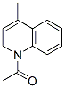 Quinoline,  1-acetyl-1,2-dihydro-4-methyl-  (9CI) Structural