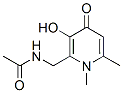 Acetamide, N-[(1,4-dihydro-3-hydroxy-1,6-dimethyl-4-oxo-2-pyridinyl)methyl]- (9CI) Structural