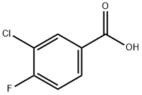 3-Chloro-4-fluorobenzoic acid Structural