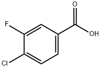 4-Chloro-3-fluorobenzoic acid Structural