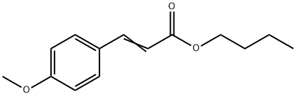 (E)-3-(4-METHOXY-PHENYL)-ACRYLIC ACID BUTYL ESTER Structural