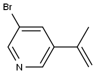 3-BroMo-5-(prop-1-en-2-yl)pyridine Structural