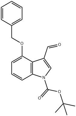 4-BENZYLOXY-1-BOC-3-INDOLECARBALDEHYDE Structural