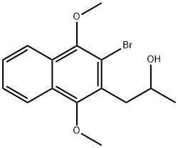 1-(3-BROMO-1,4-DIMETHOXY-NAPHTHALEN-2-YL)-PROPAN-2-OL