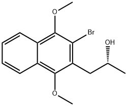 (R)-1-(3-BROMO-1,4-DIMETHOXY-NAPHTHALEN-2-YL)-PROPAN-2-OL Structural