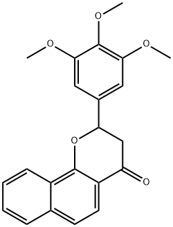 4H-NAPHTHO[1,2-B]PYRAN-4-ONE, 2,3-DIHYDRO-2-(3,4,5-TRIMETHOXYPHENYL)-