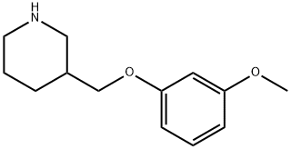 3-(3-METHOXY-PHENOXYMETHYL)-PIPERIDINE Structural