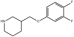 3-[(3,4-DIFLUOROPHENOXY)METHYL]PIPERIDINE Structural