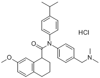 N-[[4-(DIMETHYLAMINO)PHENYL]METHYL]-1,2,3,4-TETRAHYDRO-7-METHOXY-N-[4-(1-METHYLETHYL)PHENYL]-1-NAPHTHALENECARBOXAMIDE HYDROCHLORIDE