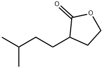 dihydro-3-(3-methylbutyl)furan-2(3H)-one Structural