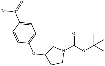 1N-BOC 3-(4'-NITROPHENOXY) PYRROLIDINE Structural