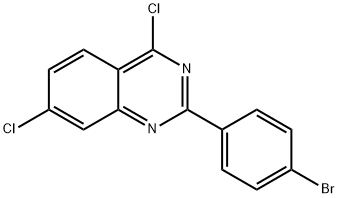 2-(4-BROMO-PHENYL)-4,7-DICHLORO-QUINAZOLINE Structural