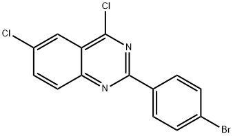 2-(4-BROMO-PHENYL)-4,6-DICHLORO-QUINAZOLINE Structural